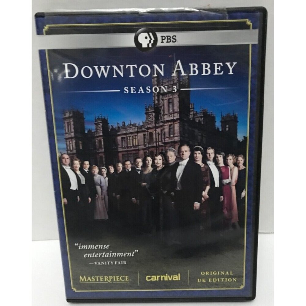Downton Abbey Season 3 DVD TV Region 1 PBS Masterpiece "UK Version" Maggie Smith